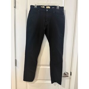 Scott James Mens Slim Fit Black 5-Pocket Pants Trousers W34‎ L30 Solid Casual